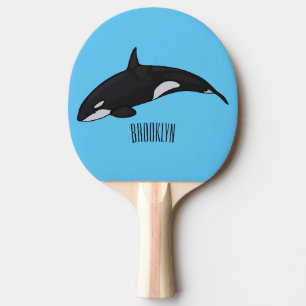 Raquette De Ping Pong Illustration d'une baleine tueuse
