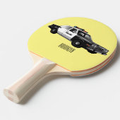 Raquette De Ping Pong Illustration d'une voiture de police (Devant Angle)