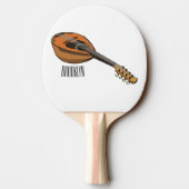Raquette De Ping Pong Illustration en mandoline (Dos)