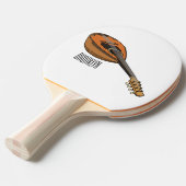 Raquette De Ping Pong Illustration en mandoline (Devant Angle)