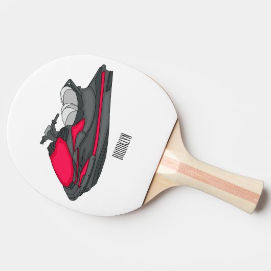 Raquette De Ping Pong Illustration Jet ski (Côté)
