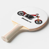 Raquette De Ping Pong Illustration motocyclette de style hélicoïdal (Devant Angle)