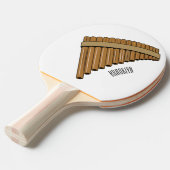 Raquette De Ping Pong Illustration Pan flûte / panpipes (Devant Angle)