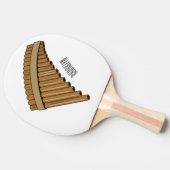 Raquette De Ping Pong Illustration Pan flûte / panpipes (Côté)