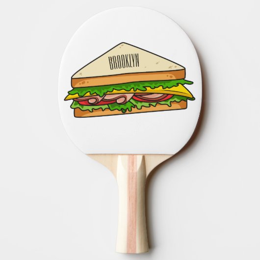 Raquette De Ping Pong Illustration Sandwich (Dos)