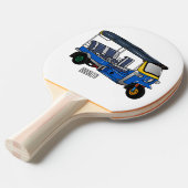 Raquette De Ping Pong Illustration Tuk tuk (Devant Angle)