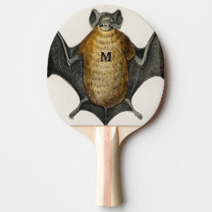 Raquette De Ping Pong Illustration vintage des chats cadeaux personnalis