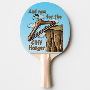 Raquette De Ping Pong Image amusante de Cliff Hanger avec jeu de mot