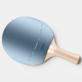 Raquette De Ping Pong Image De Bleu Métallique - Acier Inoxydable (Côté)