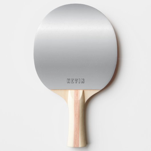 Raquette De Ping Pong Image de l'arrière - plan en argent métallique (Devant)
