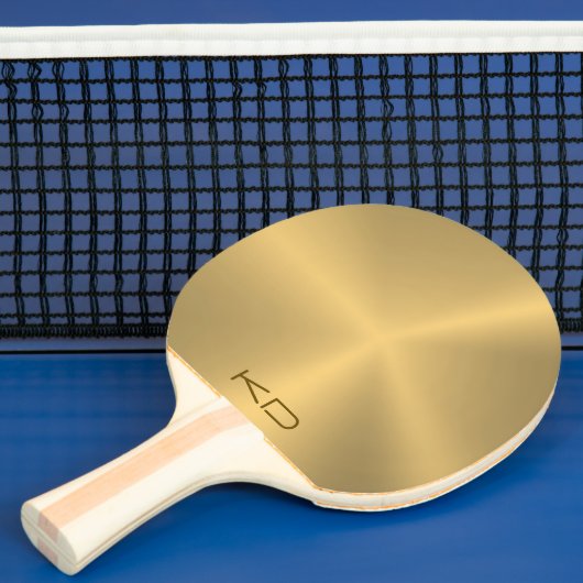 Raquette De Ping Pong Image De Metallic Gold Arrière - plan (Insitu)