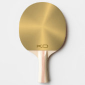 Raquette De Ping Pong Image De Metallic Gold Arrière - plan (Devant)