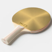 Raquette De Ping Pong Image De Metallic Gold Arrière - plan (Devant Angle)