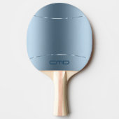 Raquette De Ping Pong Image De Métallo Bleu - Acier Inoxydable Look 2 (Devant)
