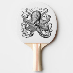 Raquette De Ping Pong Image de pieuvre noire par Ernst Haeckel