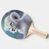 Raquette De Ping Pong Imaginaire Lion Bébé Blanc (Côté)