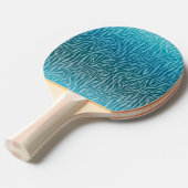 Raquette De Ping Pong Impression Aqua Ombre Zebra (Devant Angle)