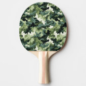 Raquette de Ping Pong Impression Camo Militaire (Devant)