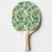 Raquette De Ping Pong Impression d'alligator vert (Devant)