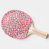 Raquette De Ping Pong Impression dalmate rose et blanc (Côté)