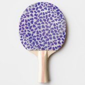 Raquette De Ping Pong Impression dalmate violet et blanche (Devant)