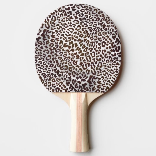 Raquette De Ping Pong Impression de chocolat léopard (Dos)