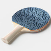 Raquette De Ping Pong Impression de poisson bleu et noir (Devant Angle)