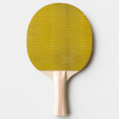 Raquette De Ping Pong Impression de texture d'alligator jaune (Devant)