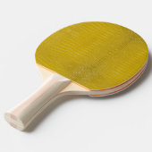 Raquette De Ping Pong Impression de texture d'alligator jaune (Devant Angle)