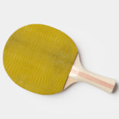 Raquette De Ping Pong Impression de texture d'alligator jaune (Côté)