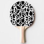 Raquette De Ping Pong Impression de vache noire et blanche (Devant)