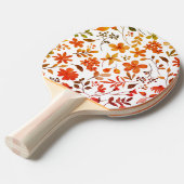 Raquette De Ping Pong Impression florale aquarelle (Devant Angle)