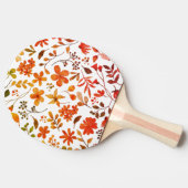 Raquette De Ping Pong Impression florale aquarelle (Côté)
