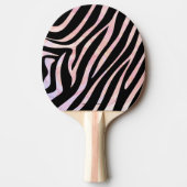 Raquette De Ping Pong Impression noire et rose Zebra (Devant)