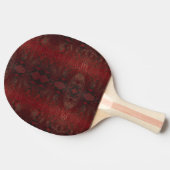 Raquette De Ping Pong Impression Python rouge et noir (Côté)