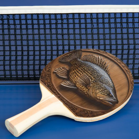 Raquette De Ping Pong Impression textuelle 3D Australian Murray Cod, (Insitu)