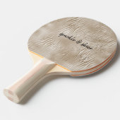 Raquette De Ping Pong Impression Zebra Gold Glam Glitzy (Devant Angle)