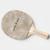 Raquette De Ping Pong Impression Zebra Gold Glam Glitzy (Côté)