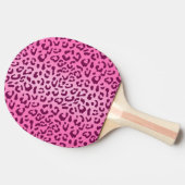 Raquette De Ping Pong Imprimé léopard rose élégant (Côté)