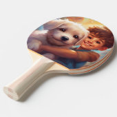 Raquette De Ping Pong Imprimer en arrière (Devant Angle)