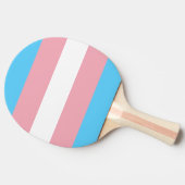Raquette De Ping Pong Indicateur de fierté transgenre (Côté)
