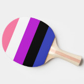 Raquette De Ping Pong Indicateur de la fierté du fluide genderfluide (Côté)