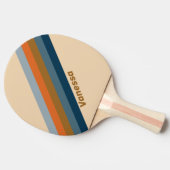 Raquette De Ping Pong Indigo Horizon Stripes with Name (Côté)