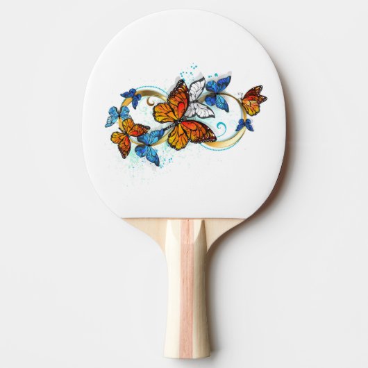 Raquette De Ping Pong Infinité de papillons monarques (Devant)