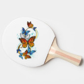 Raquette De Ping Pong Infinité de papillons monarques (Côté)