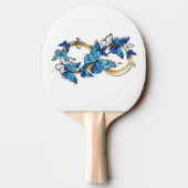Raquette De Ping Pong Infinité de papillons monarques (Dos)
