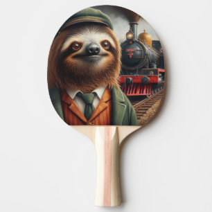 Raquette De Ping Pong Ingénieur du train des paresseux
