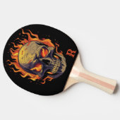 Raquette De Ping Pong Initiale de monogramme de crâne gothique sombre da (Côté)