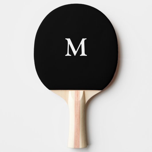 Raquette De Ping Pong Initiales de monogramme Cadeau de faveur de fête n (Devant)
