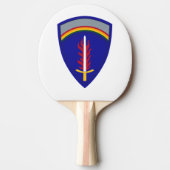 Raquette De Ping Pong Insigne Army Europe USAREUR (Devant)